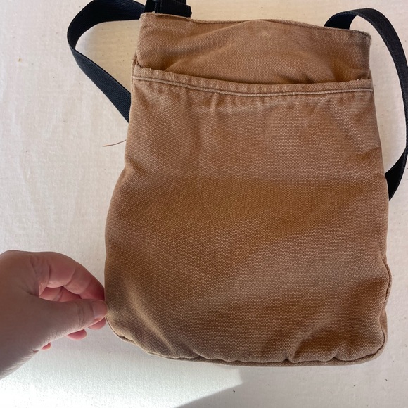 KAVU Tan Crossbody Bag with Patterned Trim - Picture 3 of 6